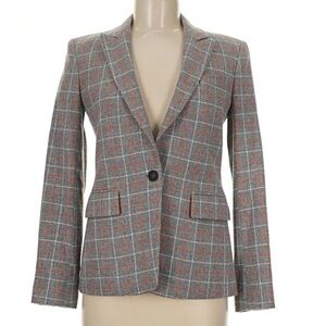 RAG & BONE Cotton Wool Blazer grey plaid size 2 Small